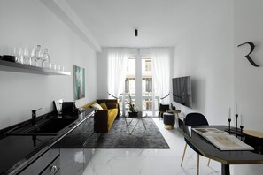 Appartement, 1 chambre | Coin séjour