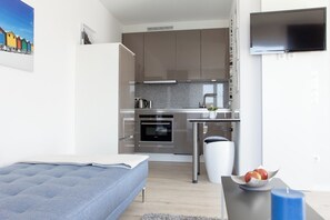 Apartment, Balcony, City View | Living area - Refugium 1 (Emsdetten)