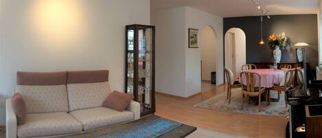 TV, DVD player, stereo