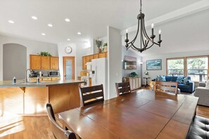House, Multiple Beds, Patio, Garden View (Just Around the Bend) | Dining - Just Around the Bend For 8 (Bend)