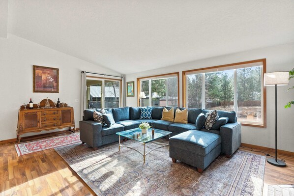 House, Multiple Beds, Patio, Garden View (Just Around the Bend) | Living area - Just Around the Bend For 8 (Bend)