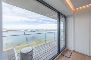 Interior - Rooftop Garden 2 - Balcony, Private Parking, Fireplace, Sea View, Finnish Sauna (Olpenitz)