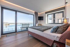 2 bedrooms, iron/ironing board, travel crib, free WiFi - Rooftop Garden 3 - Balcony, Private Parking, Fireplace, Sea View, Finnish Sauna (Olpenitz)