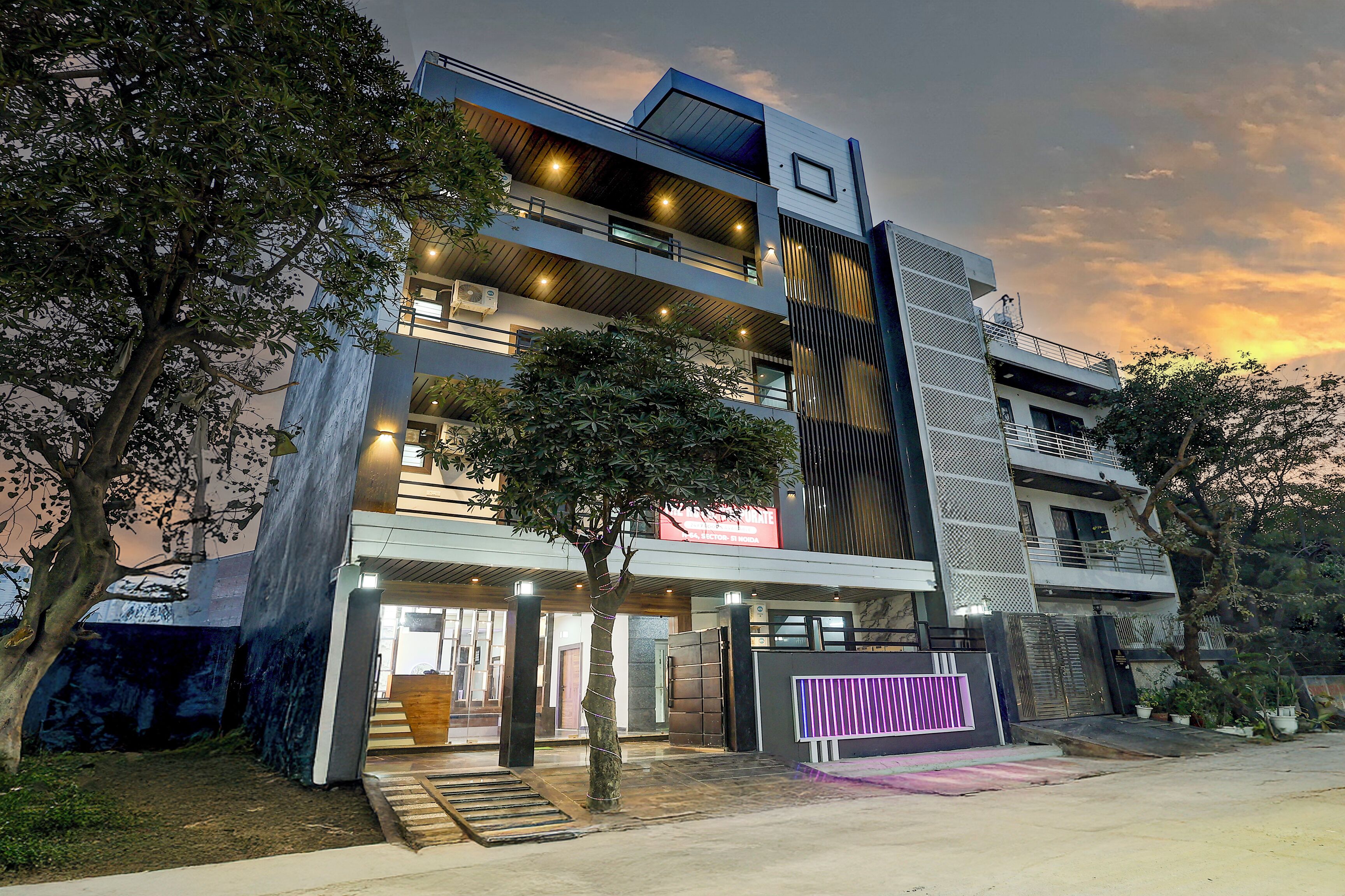 Façade de l’hébergement