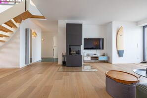 Interior - Rooftop Garden 6 - Sea View, Balcony, Private Parking Space, Fireplace, Sauna (Olpenitz)