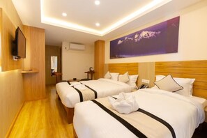 Habitación doble | Escritorio, espacio para trabajar con laptop y wifi gratis