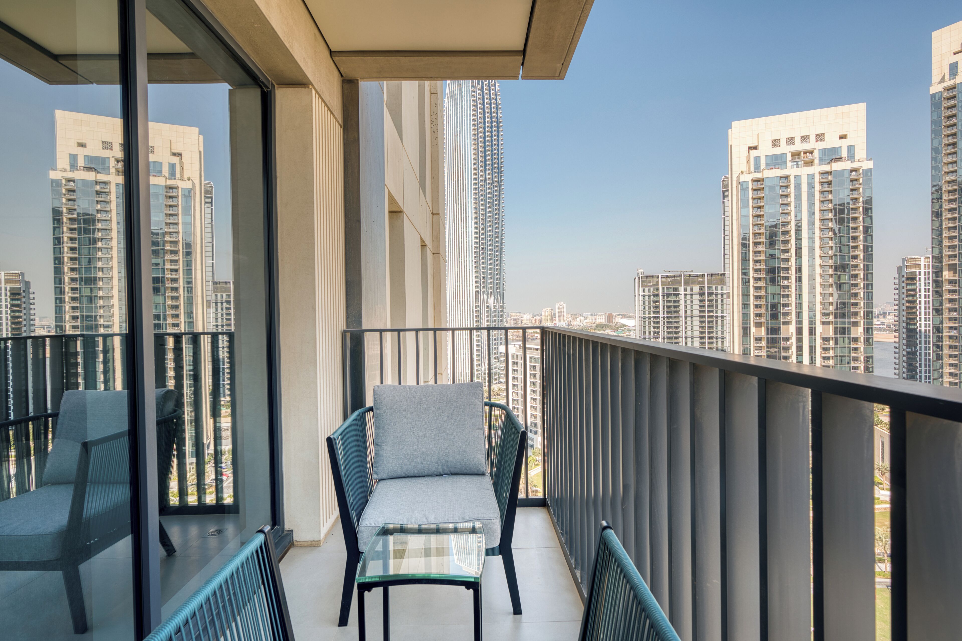 Lägenhet Premium - 2 sovrum - utsikt mot hamnen | Balkong