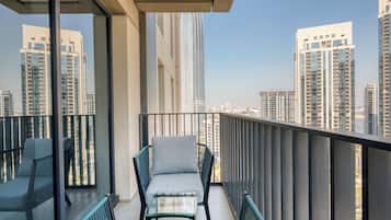 Lägenhet Premium - 2 sovrum - utsikt mot hamnen | Balkong