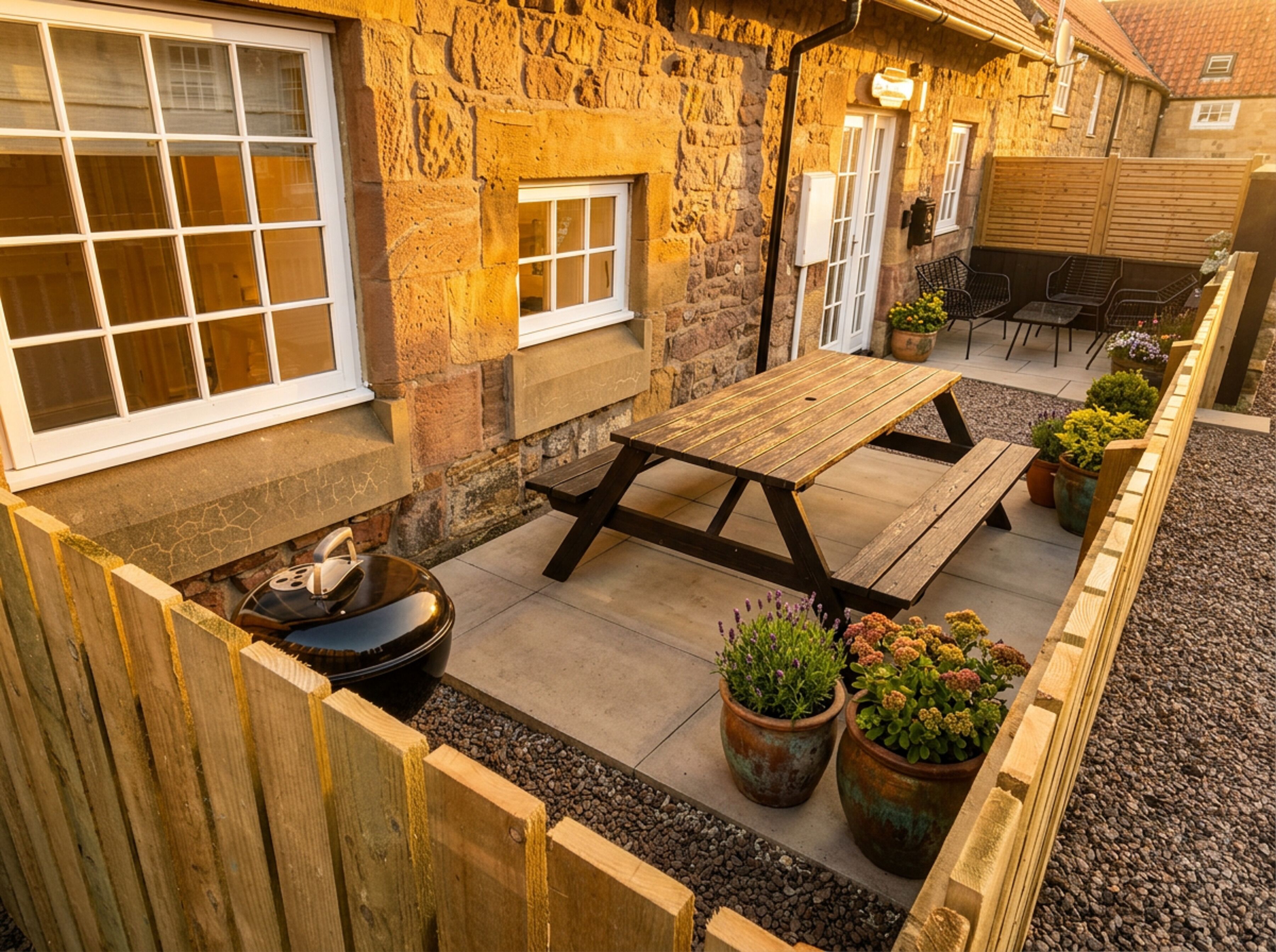 Ferienhaus, 3 Schlafzimmer, barrierefrei, Raucher | Terrasse/Patio