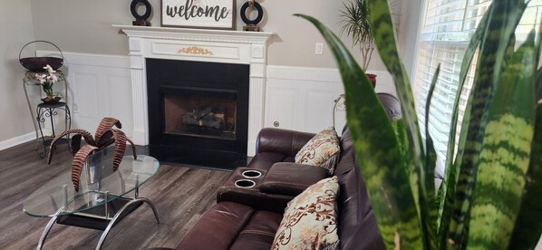 TV, fireplace - It's All About Time (McDonough)
