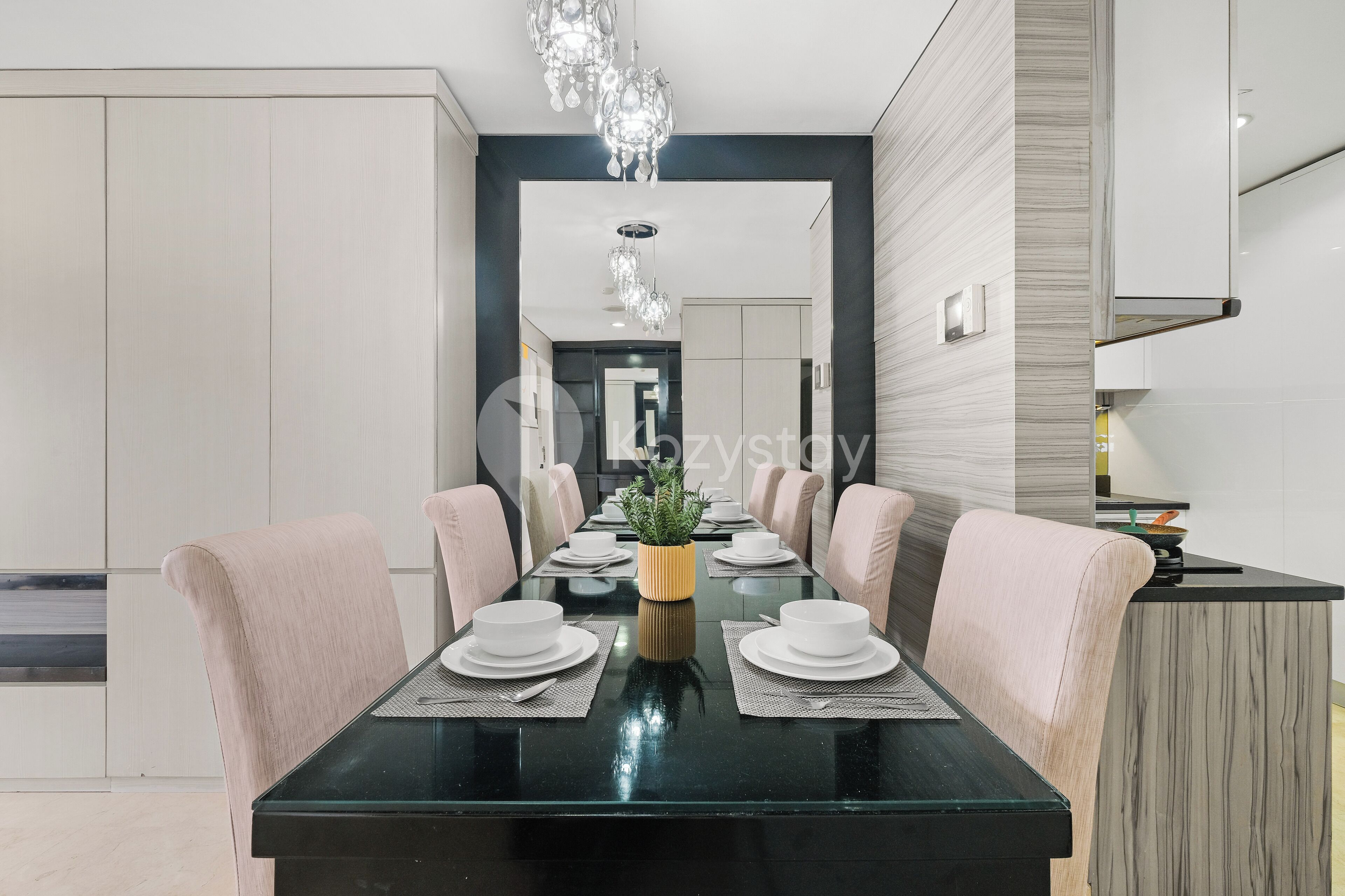 Lägenhet - 2 sovrum - utsikt mot staden | Matsal