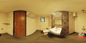 Deluxe Room | Bathroom | Shower, free toiletries, towels, soap - The Vintage Farm (Anjaneri)