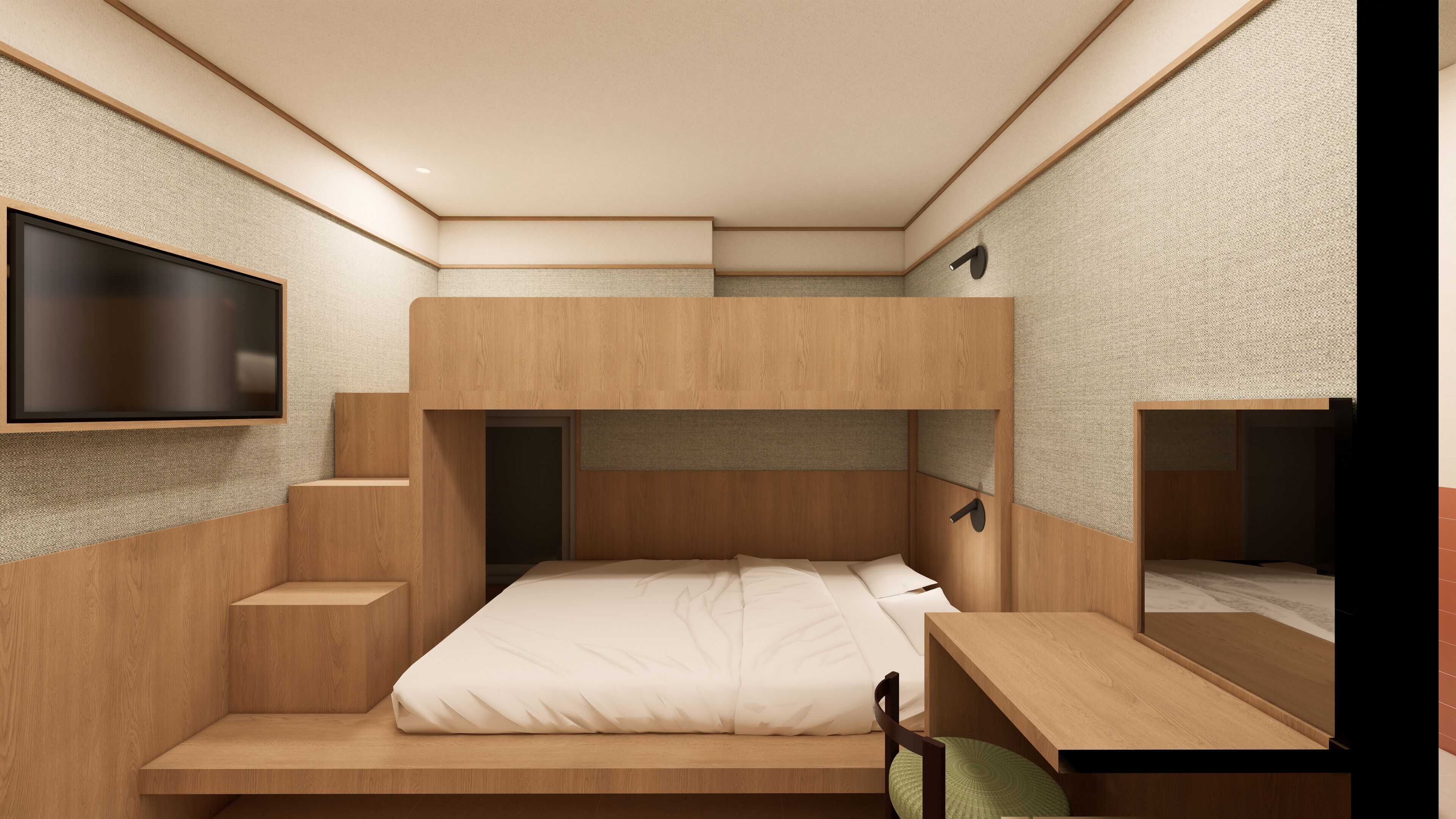 Deluxe Triple Room | Laptop workspace, blackout drapes, soundproofing, free WiFi