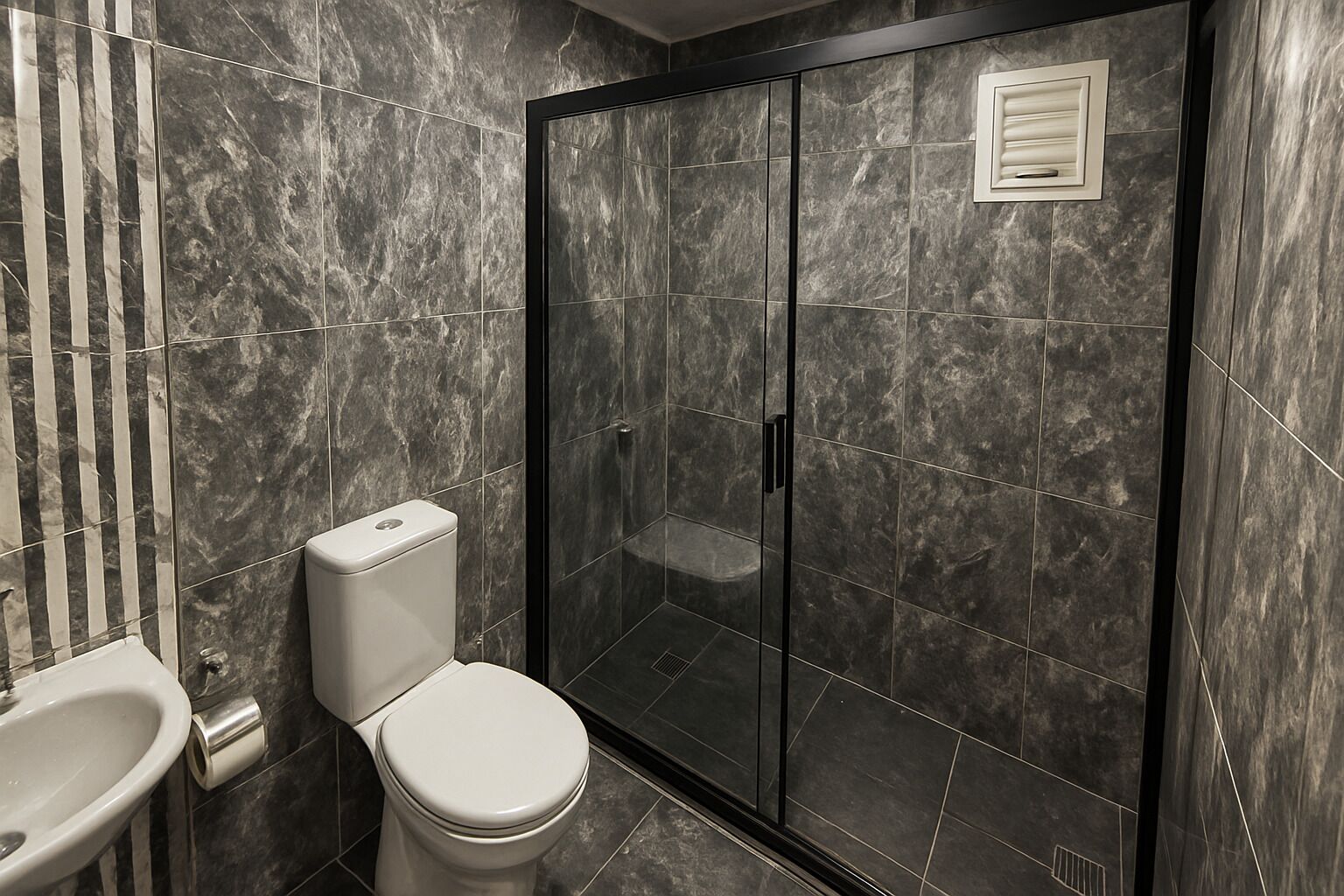 Deluxe Triple Room | Bathroom | Shower, hair dryer, towels, soap