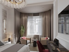 Suite | Meja kerja, ruang kerja ramah laptop, dan Wi-Fi gratis