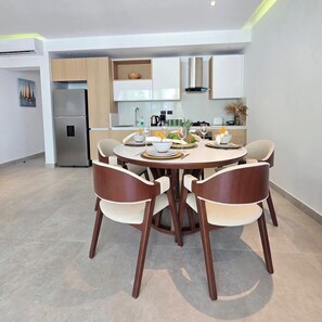 Dining - Aqua Esmeralda • Beachfront Apartment Margarita 102 (Dominicus)