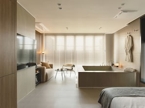 Studio Private Spa | ผ้าม่านกันแสง, เตารีด/โต๊ะรีดผ้า, Wi-Fi ฟรี