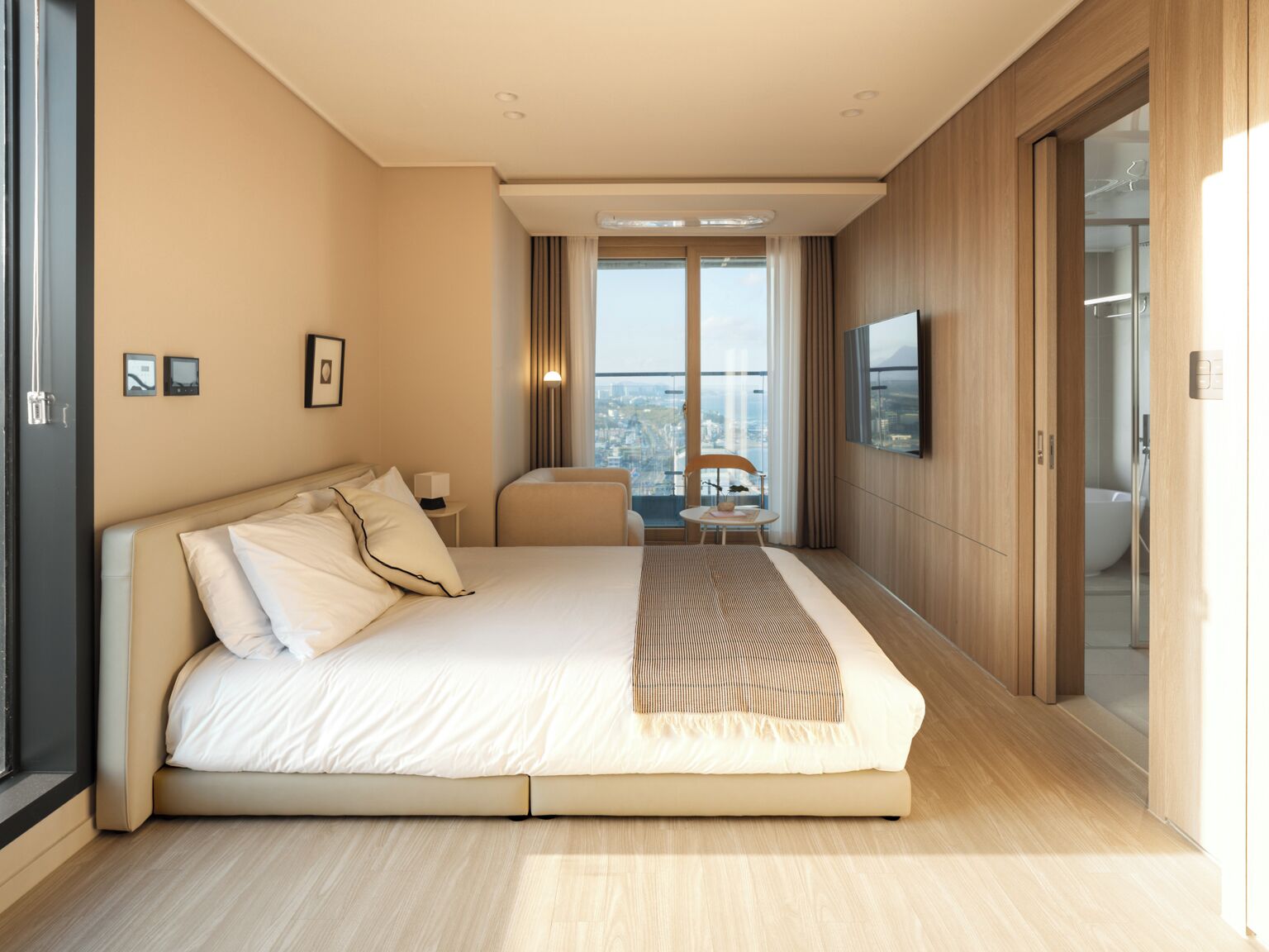 Blackout drapes, iron/ironing board, free WiFi