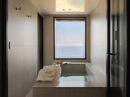 Family Two Room Panorama Ocean | Bathroom | Slippers, towels