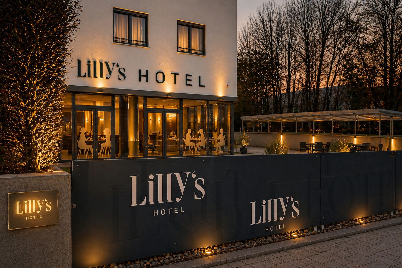 Façade de l’hébergement