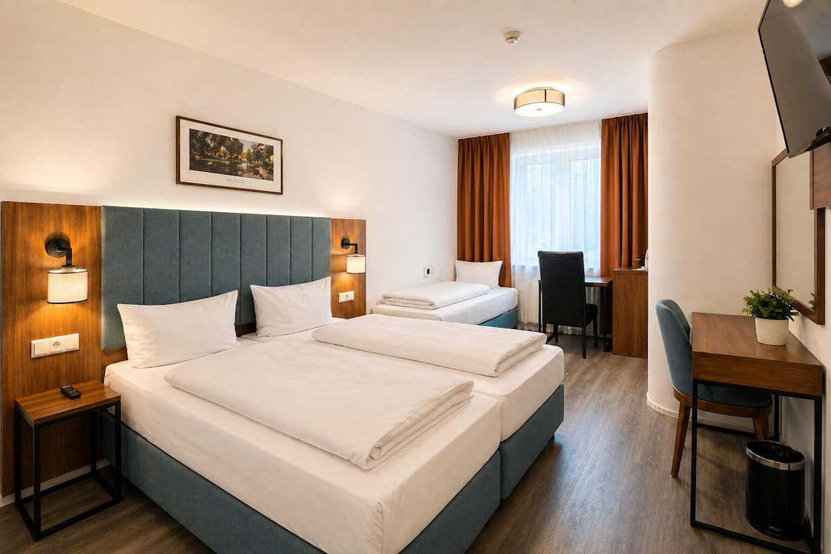 Deluxe Triple Room, Non Smoking | Blackout drapes, soundproofing