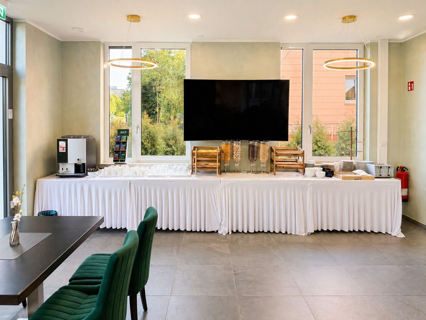 Daily buffet breakfast (EUR 18 per person)