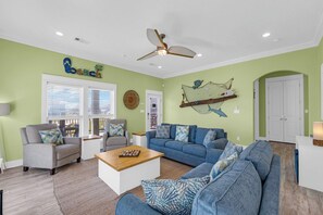 House (3 Bedrooms) | Interior - Steps to Shore! 'just Beachy' Home w/ Deck + Views (Port Bolivar)