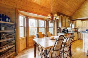 House (2 Bedrooms) | Interior - Dog-friendly 2BR Cabin w/ Pellet Stove, W & D (Vanderbilt)