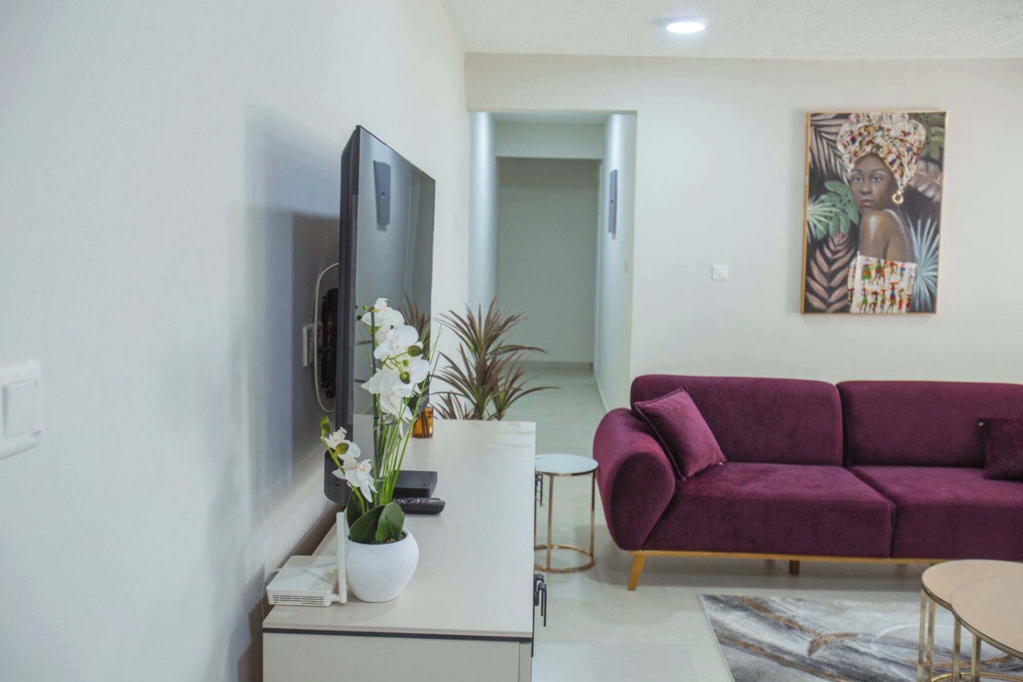 บ้านพัก, 2 ห้องนอน, พร้อมสิ่งอำนวยความสะดวกสำหรับผู้พิการ | ห้องนั่งเล่น