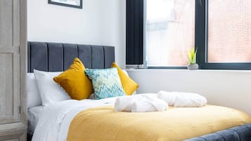 Strykjärn/strykbräda, wi-fi och sängkläder