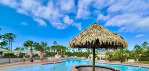 A heated pool - Coastal Cottage at The Rookery – Fort Morgan, AL (Gulf Shores)