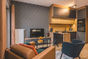 TV - Peaceful Courtyard Studio Close to Brda River (Bydgoszcz)