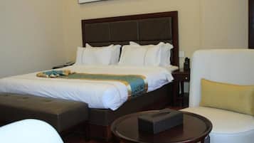 Standard Double Room, Balcony, City View | In-room safe, desk, laptop workspace, iron/ironing board