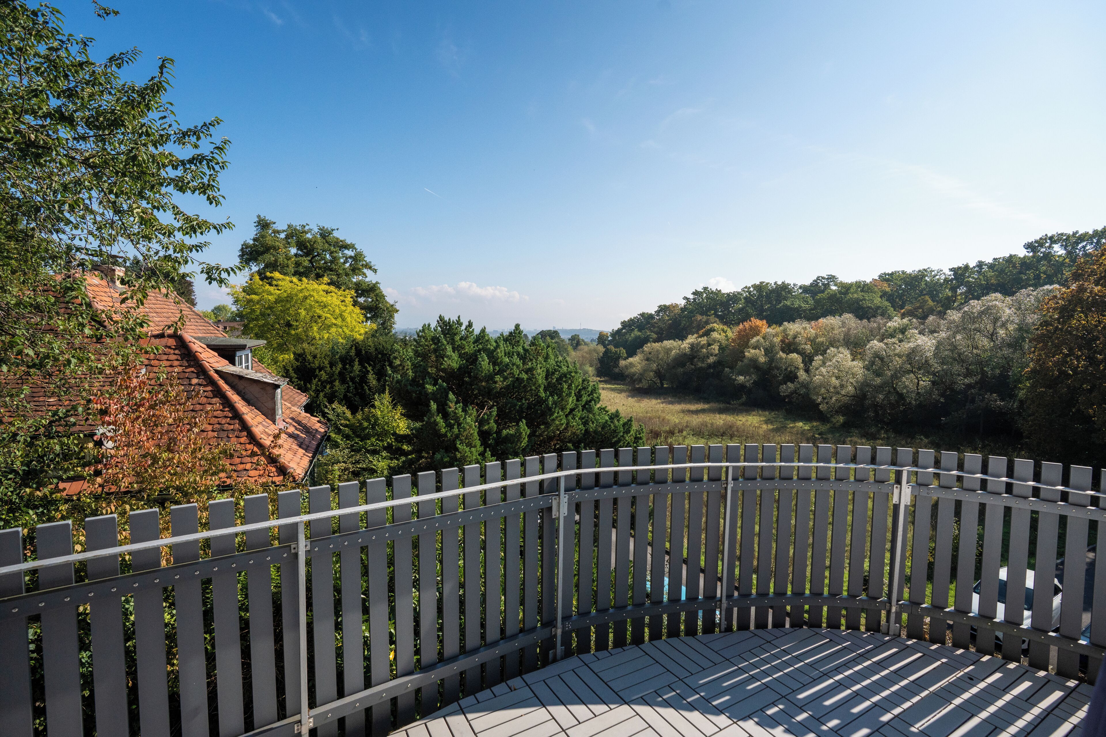 Comfort-Apartment, Küche, Stadtblick | Terrasse/Patio