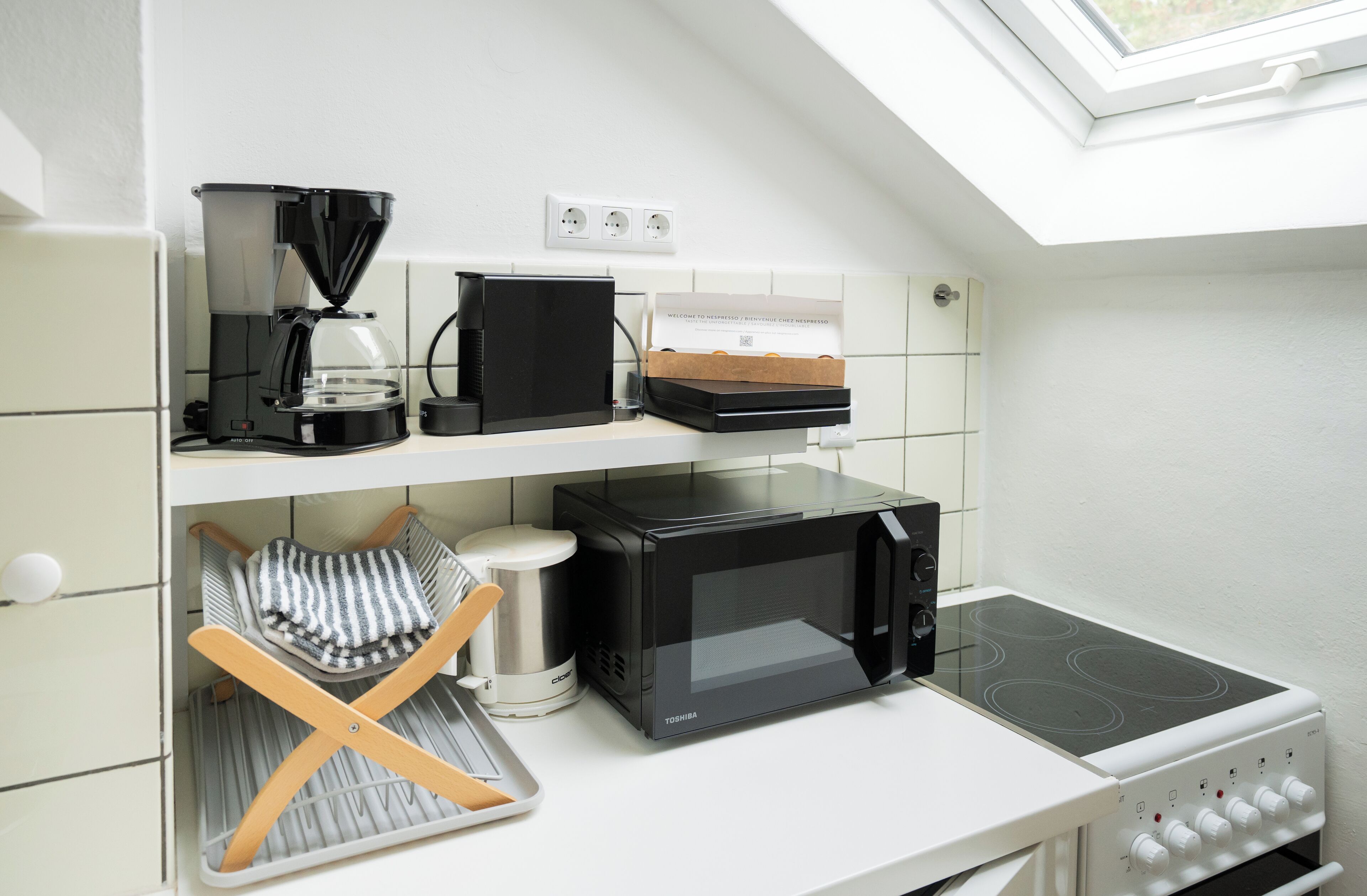 Comfort-Apartment, Stadtblick | Eigene Küche | Espressomaschine, Wasserkocher mit Kaffee-/Teezubehör, Wasserkocher