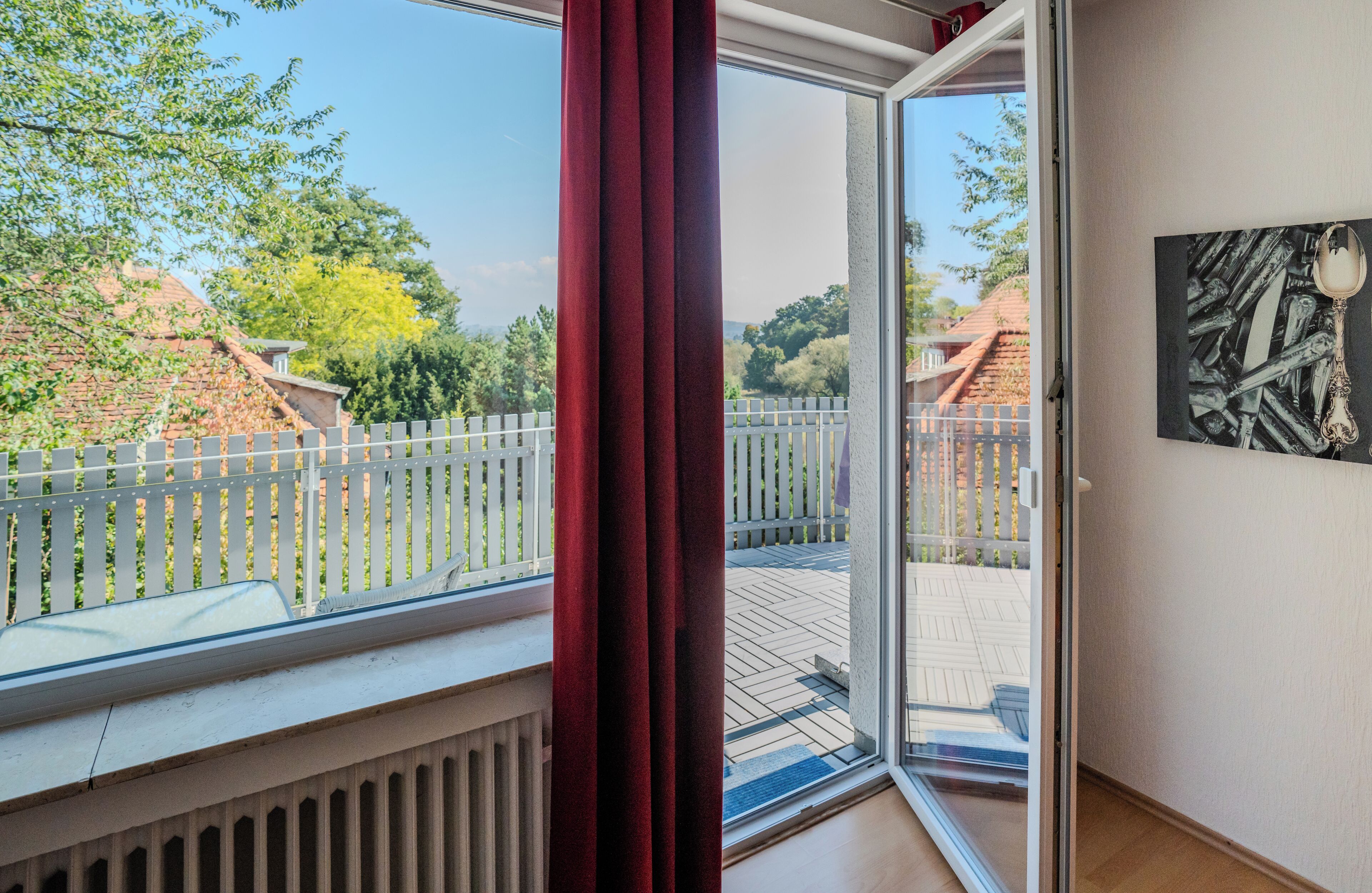 Comfort Apartment, Kitchen, City View | Terrace/patio