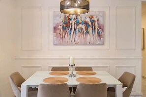 Dining - Luna Apartment 1 - Designer Apt Maltese Balcony Steps Away From Sea (Il-Gżira)