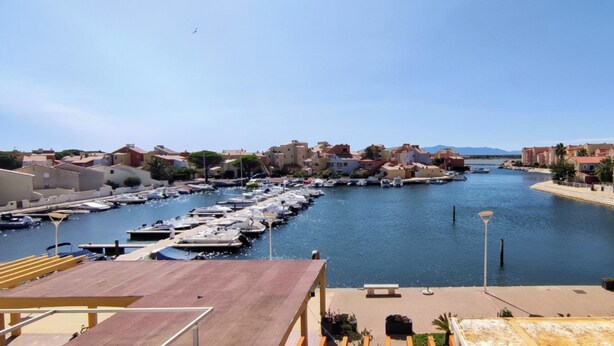 Marina - Studio Nautica XII: Magical View of the Pond & Mountains - All-Inclusive (Le Barcarès)