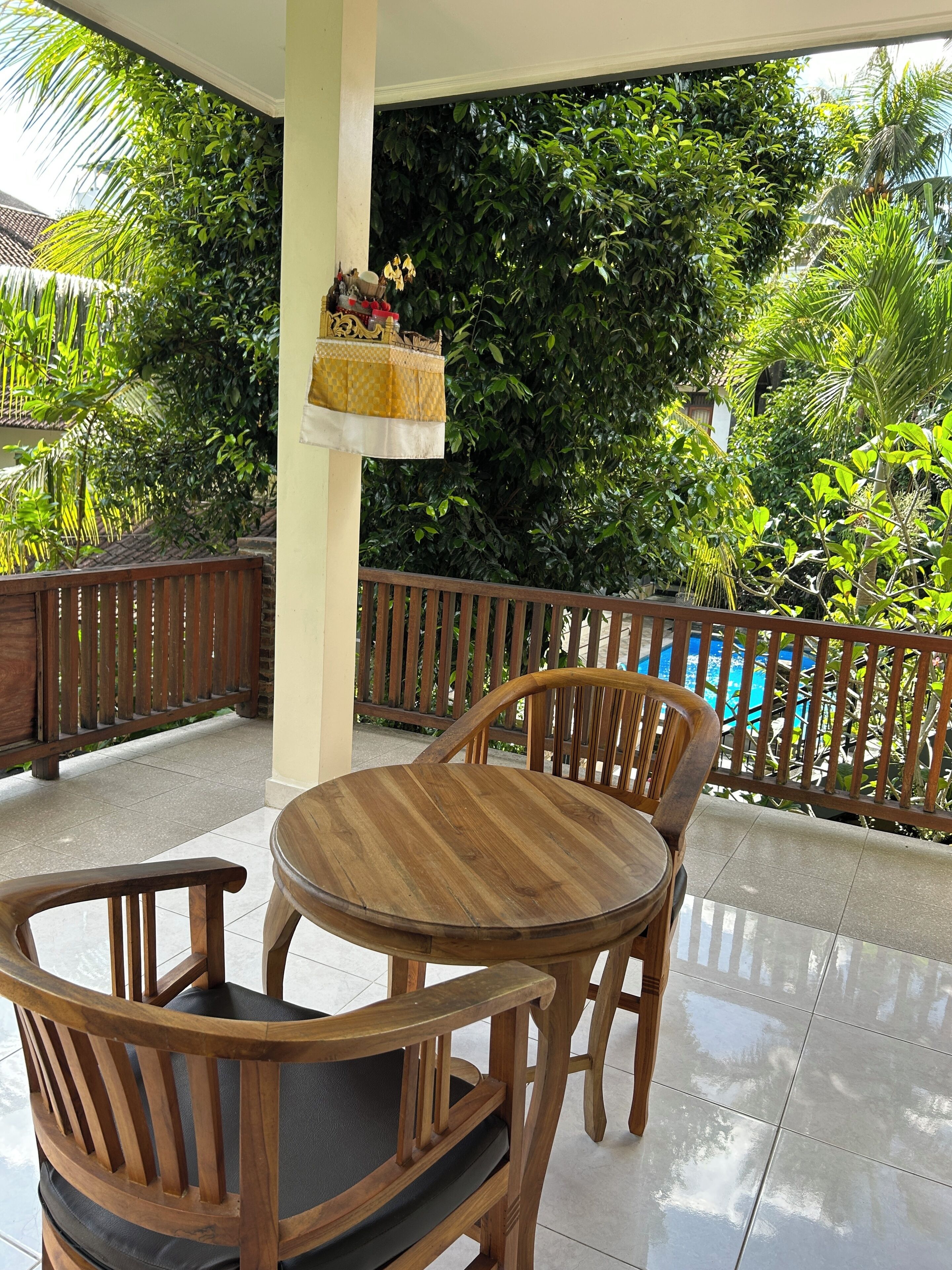 Deluxe-Doppel- oder -Zweibettzimmer, Balkon, Gartenblick | Terrasse/Patio