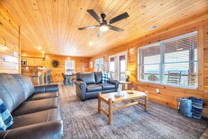 TV, fireplace, DVD player, table football - *Private 4BD Pool Retreat | Games, Hot Tub, Views* (Sevierville)
