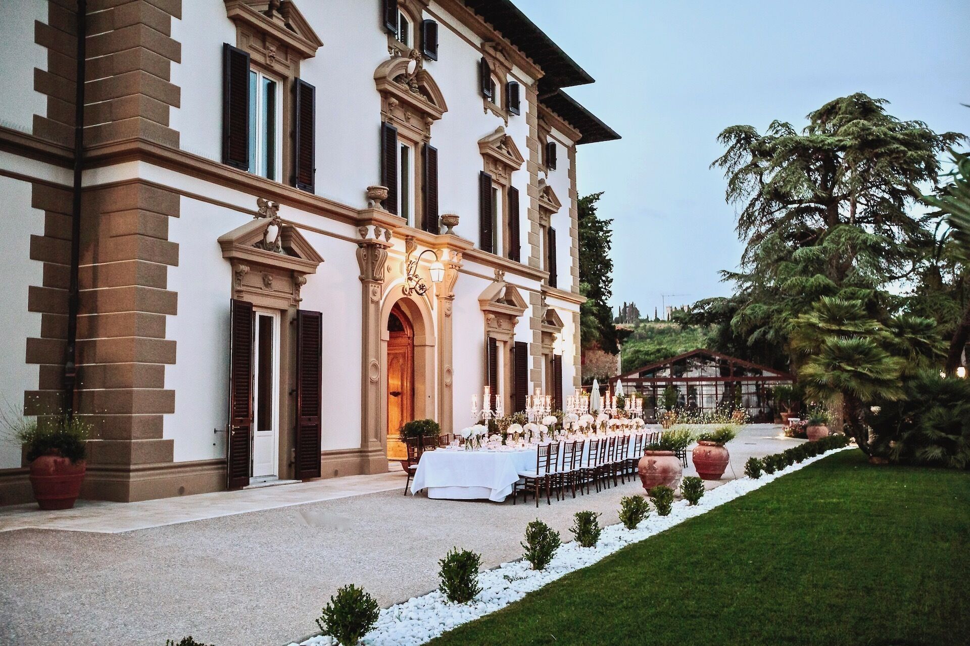 Espace banquet en plein air