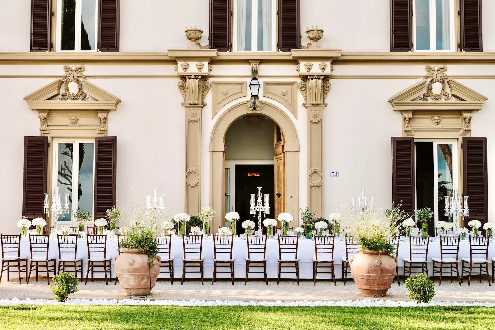 Area per ricevimenti all'aperto