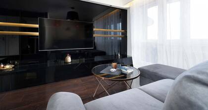 Zawiszy Czarnego 4 Katowice | Klimatisiertes Apartment mit 2 Balkone und Stadtblick