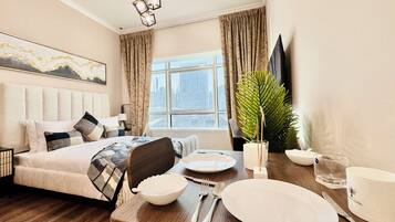 Business-Apartment, Stadtblick