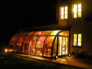 Terrace/patio - Haus Achterwiek – Vacation Apartment with Garden Access (Wolgast)