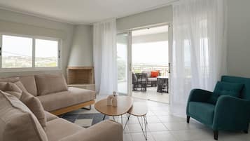 TV, fireplace, offices