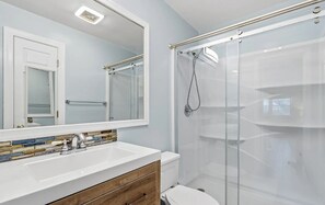 Hair dryer, towels