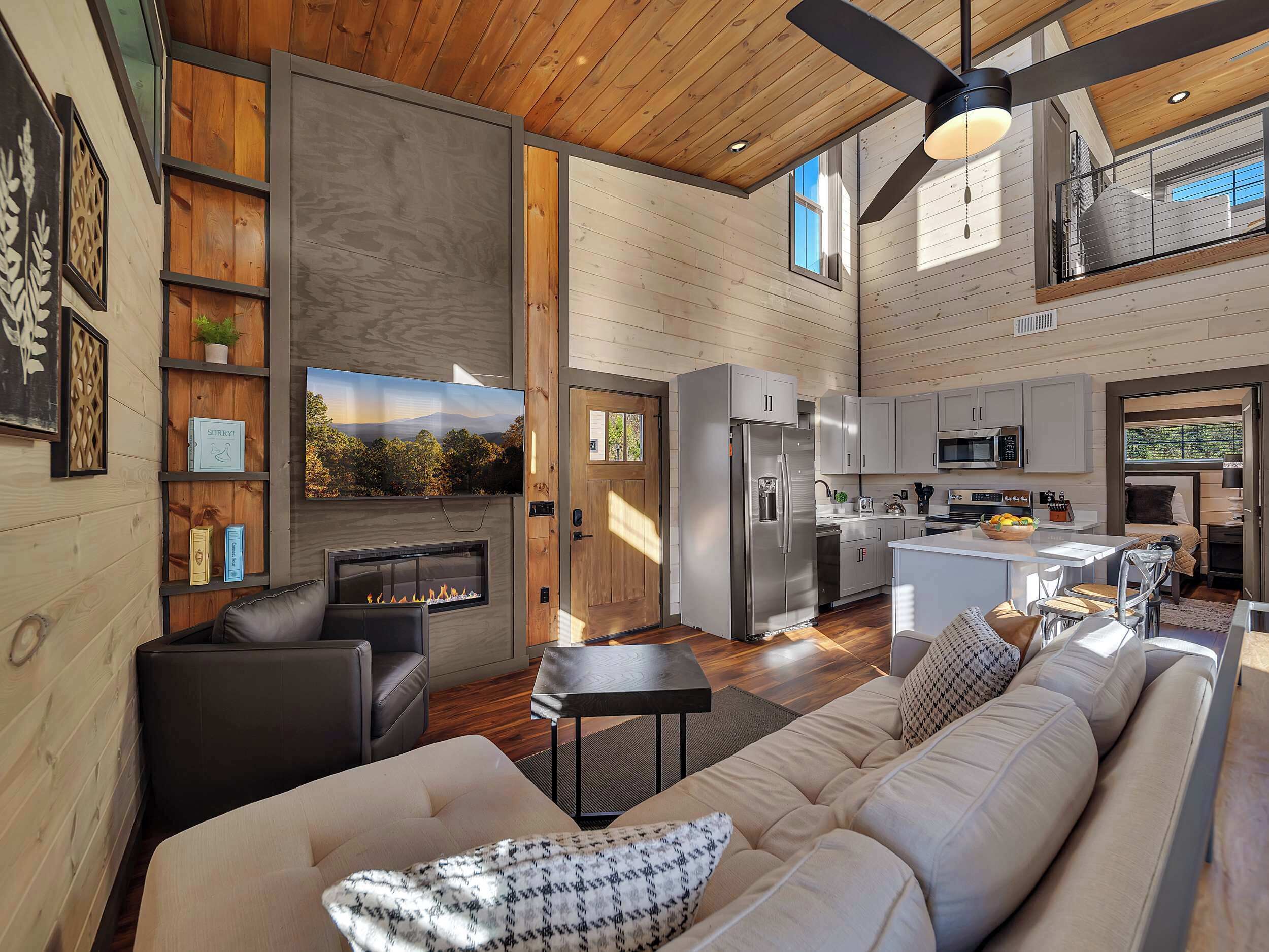 电视、壁炉、电子游戏、办公室