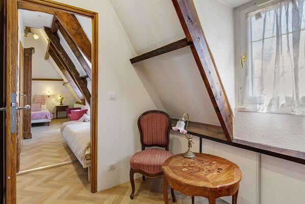 Interior - Guest Room 'Chambre Bleuet' with Breakfast Included (Lieurey)