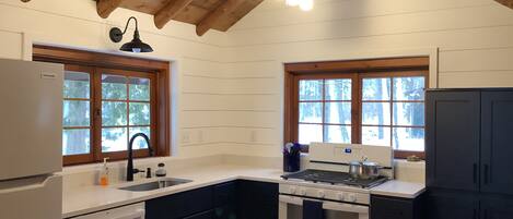 Mikrobølgeovn, ovn, kokeplater og oppvaskmaskin